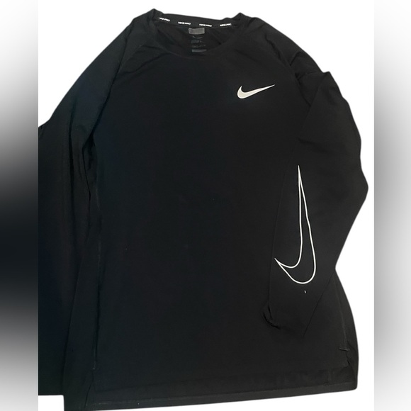 Nike Pro Dri-Fit Long Sleeve Mens Slim Fit Shirt Size Large - Picture 2 of 9